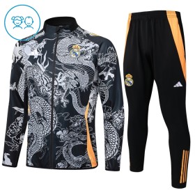 Criança Real Madrid Dragon Casaco de Treino Conjunto 2024-25 Preta